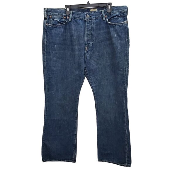 Polo Ralph Lauren‎ Men's Big & Tall Vintage 750 Dark Straight Button Jeans 40x30 - Picture 1 of 9